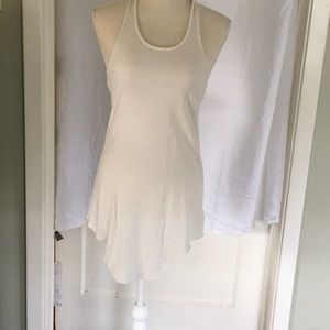 Frank & Eileen Tee Lab long Tee tank top size Small, cream colored